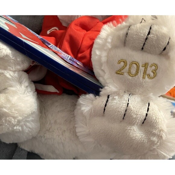 Target Stores 2013 Holiday Bullseye Dog  Plush Snowboard Hoodie 12” Toy Has Tag - Picture 13 of 16